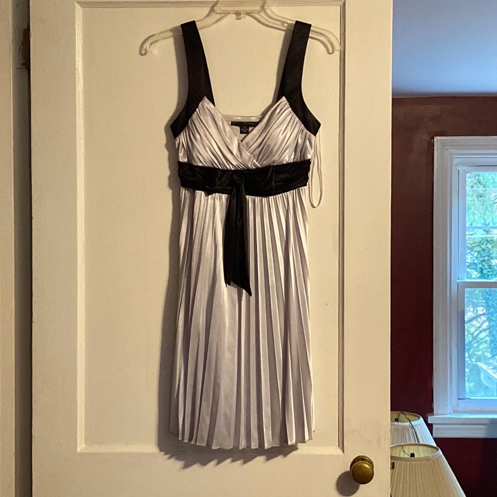 Silver Tank Top Formal Dress